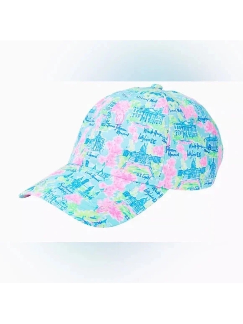 ☀️🏖 NWT LILLY PULITZER Run Around Hat Lilly Loves Washington DC Lincoln